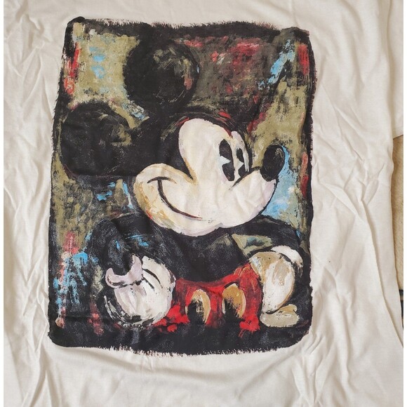 Disney Vintage 90s Mickey Mouse Art to Wear Graphic Tee T-Shirt Unisex M/L NEW - Picture 4 of 7
